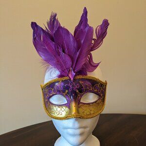 Glitter Mask with Feathers (new)